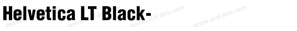Helvetica LT Black字体转换